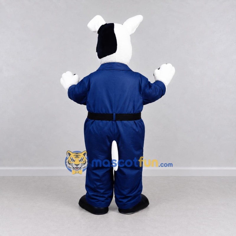 Custom Black White and Blue Police Dog Mascot Costume Adult Full Body Suit for Community Events Custom Black White and Blue Police Dog Mascot Costume Adult Full Body Suit for Community Events