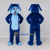Custom Blue and Light Blue Dog Mascot Costume Adult Full Body Suit for Children's Events Custom Blue and Light Blue Dog Mascot Costume Adult Full Body Suit for Children's Events