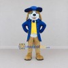 Custom Tan Blue and Yellow Dog in Tailcoat Mascot Costume Adult Full Body Suit for Costume Parties Custom Tan Blue and Yellow Dog in Tailcoat Mascot Costume Adult Full Body Suit for Costume Parties