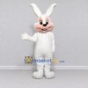 Custom White and Peach Rabbit Mascot Costume Adult Full Body Suit for Easter Events Custom White and Peach Rabbit Mascot Costume Adult Full Body Suit for Easter Events