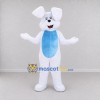 Custom White and Light Blue Rabbit Mascot Costume Adult Full Body Suit for Easter Events Custom White and Light Blue Rabbit Mascot Costume Adult Full Body Suit for Easter Events