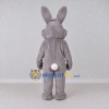 Custom Gray and White Rabbit Mascot Costume Adult Full Body Suit for Easter Events Custom Gray and White Rabbit Mascot Costume Adult Full Body Suit for Easter Events