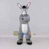Custom Gray and White Donkey Mascot Costume Adult Full Body Suit for Farm Events Custom Gray and White Donkey Mascot Costume Adult Full Body Suit for Farm Events