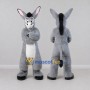 Custom Gray and White Donkey Mascot Costume Adult Full Body Suit for Farm Events