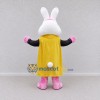 Custom White Pink and Yellow Rabbit Magician Mascot Costume Adult Full Body Suit for Stage Shows Custom White Pink and Yellow Rabbit Magician Mascot Costume Adult Full Body Suit for Stage Shows
