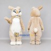 Custom Tan and White Rabbit Mascot Costume Adult Full Body Suit for Easter Events Custom Tan and White Rabbit Mascot Costume Adult Full Body Suit for Easter Events