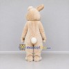 Custom Tan and White Rabbit Mascot Costume Adult Full Body Suit for Easter Events Custom Tan and White Rabbit Mascot Costume Adult Full Body Suit for Easter Events