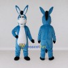 Custom Blue and White Donkey Mascot Costume Adult Full Body Suit for Farm Events Custom Blue and White Donkey Mascot Costume Adult Full Body Suit for Farm Events