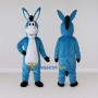 Custom Blue and White Donkey Mascot Costume Adult Full Body Suit for Farm Events