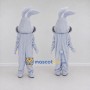 Custom Light Gray Rabbit Mascot Costume Adult Full Body Suit for Easter Events