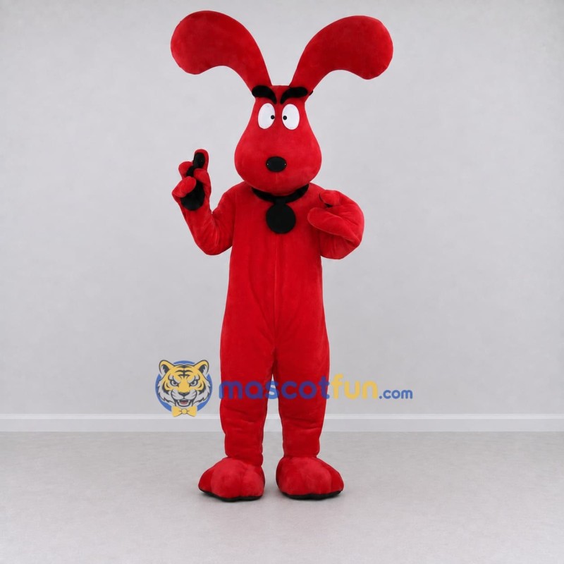 Custom Red Dog Mascot Costume Adult Full Body Suit for Community Events Custom Red Dog Mascot Costume Adult Full Body Suit for Community Events