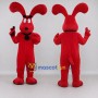 Custom Red Dog Mascot Costume Adult Full Body Suit for Community Events