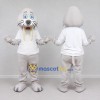Custom Gray and White Walrus Mascot Costume Adult Full Body Suit for Aquarium Events