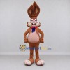Custom Brown Rabbit with Bow Tie Mascot Costume Adult Full Body Suit for Easter Events Custom Brown Rabbit with Bow Tie Mascot Costume Adult Full Body Suit for Easter Events