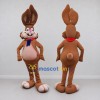 Custom Brown Rabbit with Bow Tie Mascot Costume Adult Full Body Suit for Easter Events Custom Brown Rabbit with Bow Tie Mascot Costume Adult Full Body Suit for Easter Events