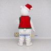 Custom White Red and Green Christmas Bear Mascot Costume Adult Full Body Suit for Christmas Events Custom White Red and Green Christmas Bear Mascot Costume Adult Full Body Suit for Christmas Events