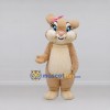 Custom Tan and Cream Rabbit Mascot Costume Adult Full Body Suit for Easter Events Custom Tan and Cream Rabbit Mascot Costume Adult Full Body Suit for Easter Events