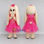 Custom Cream and Pink Lop-Eared Rabbit in Dress Mascot Costume Adult Full Body Suit for Easter Events
