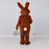 Custom Brown and White Rabbit with Flower Mascot Costume Adult Full Body Suit for Easter Events Custom Brown and White Rabbit with Flower Mascot Costume Adult Full Body Suit for Easter Events