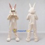 Custom Cream Rabbit Mascot Costume Adult Full Body Suit for Easter Events