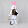Custom White and Gold Rabbit Magician Mascot Costume Adult Full Body Suit for Stage Shows Custom White and Gold Rabbit Magician Mascot Costume Adult Full Body Suit for Stage Shows