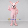 Custom Pink Rabbit Mascot Costume Adult Full Body Suit for Easter Events Custom Pink Rabbit Mascot Costume Adult Full Body Suit for Easter Events