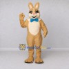 Custom Tan and Cream Rabbit with Bow Tie Mascot Costume Adult Full Body Suit for Easter Events Custom Tan and Cream Rabbit with Bow Tie Mascot Costume Adult Full Body Suit for Easter Events