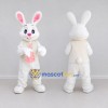 Custom White and Pink Rabbit in Vest Mascot Costume Adult Full Body Suit for Easter Events Custom White and Pink Rabbit in Vest Mascot Costume Adult Full Body Suit for Easter Events