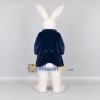 Custom White and Navy Blue Rabbit in Coat Mascot Costume Adult Full Body Suit for Easter Events Custom White and Navy Blue Rabbit in Coat Mascot Costume Adult Full Body Suit for Easter Events