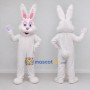 Custom White and Pink Rabbit Mascot Costume Adult Full Body Suit for Easter Events