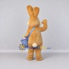 Custom Tan and Red Rabbit with Bow Tie Mascot Costume Adult Full Body Suit for Easter Events Custom Tan and Red Rabbit with Bow Tie Mascot Costume Adult Full Body Suit for Easter Events