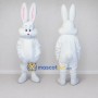 Custom White Rabbit Mascot Costume Adult Full Body Suit for Easter Events
