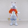 Custom Light Gray and Orange Rabbit in Tailcoat Mascot Costume Adult Full Body Suit for Easter Events Custom Light Gray and Orange Rabbit in Tailcoat Mascot Costume Adult Full Body Suit for Easter Events