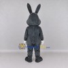 Custom Dark Gray and White Rabbit Mascot Costume Adult Full Body Suit for Easter Events Custom Dark Gray and White Rabbit Mascot Costume Adult Full Body Suit for Easter Events