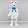 Custom White and Blue Rabbit with Bow Tie Mascot Costume Adult Full Body Suit for Easter Events Custom White and Blue Rabbit with Bow Tie Mascot Costume Adult Full Body Suit for Easter Events
