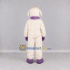 Custom Cream and Purple Goat with Scarf Mascot Costume Adult Full Body Suit for Farm Events