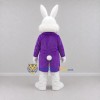 Custom White Purple and Gold Rabbit in Tailcoat Mascot Costume Adult Full Body Suit for Easter Events Custom White Purple and Gold Rabbit in Tailcoat Mascot Costume Adult Full Body Suit for Easter Events