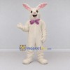 Custom Cream and Purple Rabbit with Bow Tie Mascot Costume Adult Full Body Suit for Easter Events