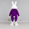 Custom White Purple and Gold Rabbit in Tailcoat Mascot Costume Adult Full Body Suit for Easter Events Custom White Purple and Gold Rabbit in Tailcoat Mascot Costume Adult Full Body Suit for Easter Events