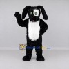 Custom Black and White Lop-Eared Rabbit Mascot Costume Adult Full Body Suit for Easter Events Custom Black and White Lop-Eared Rabbit Mascot Costume Adult Full Body Suit for Easter Events