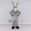 Custom Gray and White Donkey Mascot Costume Adult Full Body Suit for Farm Events Custom Gray and White Donkey Mascot Costume Adult Full Body Suit for Farm Events