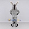 Custom Gray and White Donkey Mascot Costume Adult Full Body Suit for Farm Events Custom Gray and White Donkey Mascot Costume Adult Full Body Suit for Farm Events