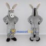 Custom Gray and White Donkey Mascot Costume Adult Full Body Suit for Farm Events