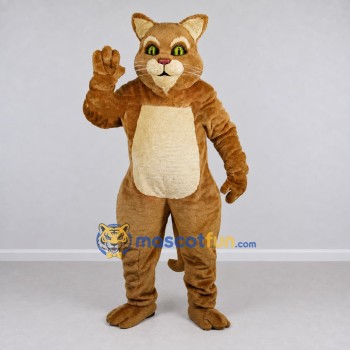 Custom Brown and Cream Cat Mascot Costume Adult Full Body Suit for Pet Events