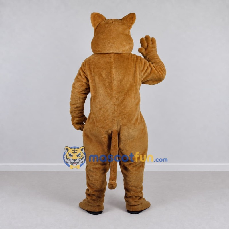 Custom Brown and Cream Cat Mascot Costume Adult Full Body Suit for Pet Events