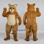 Custom Brown and Cream Cat Mascot Costume Adult Full Body Suit for Pet Events