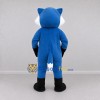 Custom Blue and White Canine Character Mascot Costume Adult Full Body Suit for Community Events Custom Blue and White Canine Character Mascot Costume Adult Full Body Suit for Community Events