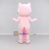 Custom Pink and White Cat Mascot Costume Adult Full Body Suit for Children's Parties Custom Pink and White Cat Mascot Costume Adult Full Body Suit for Children's Parties