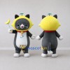 Custom Gray and Yellow Cat in Hood Mascot Costume Adult Full Body Suit for Children's Parties Custom Gray and Yellow Cat in Hood Mascot Costume Adult Full Body Suit for Children's Parties