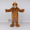 Custom Tan and Cream Cougar Mascot Costume Adult Full Body Suit for Wildlife Events Custom Tan and Cream Cougar Mascot Costume Adult Full Body Suit for Wildlife Events